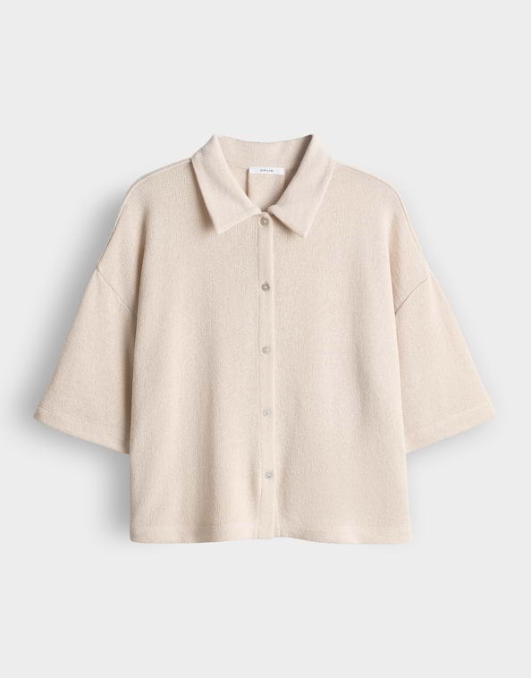 Opus Sitrica blouse k/m dames beige