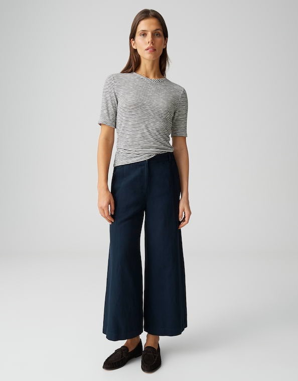 Opus Sambi t-shirt navy – dames