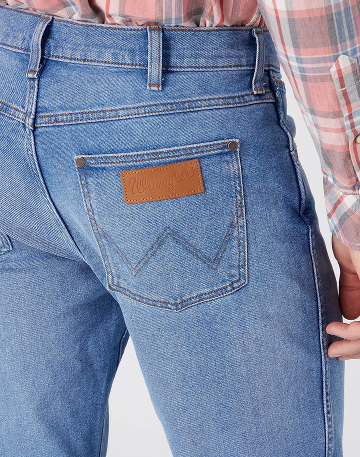 Wrangler heren jeans slim fit – W18 SYLZ70 Larston 812 - Blue Denim - L32