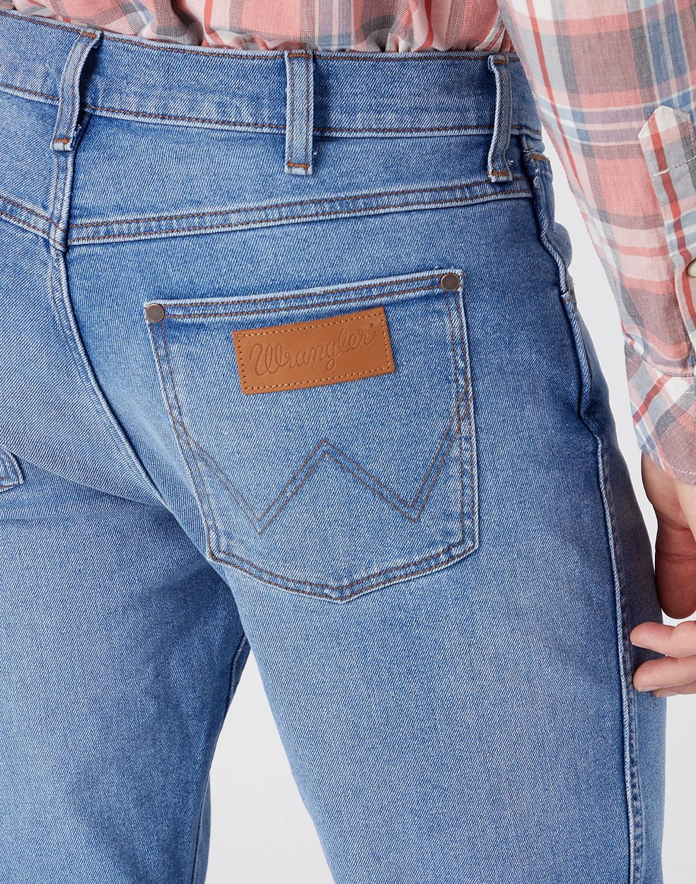 Wrangler W18 SYLZ70 Larston 812 jeans slim fit heren blue denim - L32