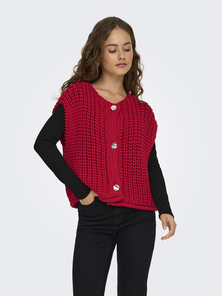 Only gilet gebreid rood – Chloe 15352208