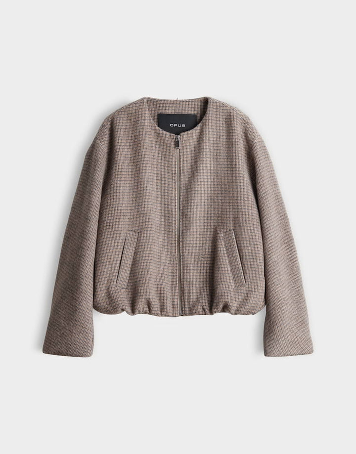 Opus Hessina 10616714451460 tussenjas dames bruin dessin