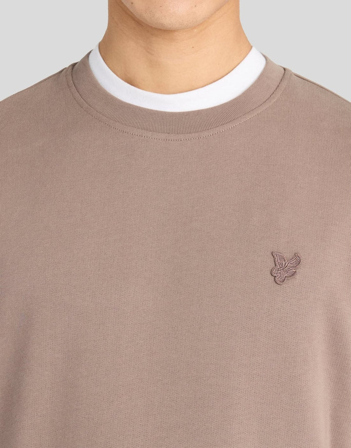 Lyle &amp; Scott ML2255TONT sweater taupe – heren