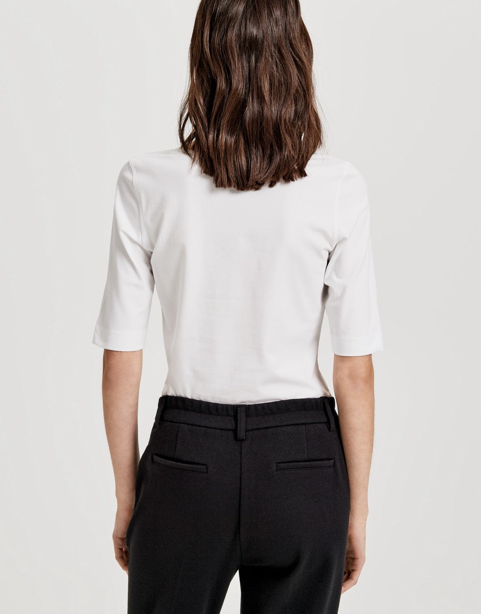 Opus SANIKA t-shirt k/m dames off-white