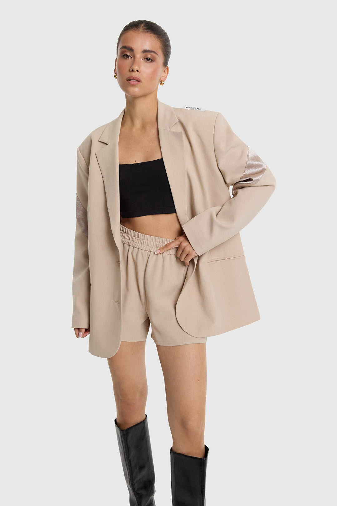 Alix the label blazer zand – dames