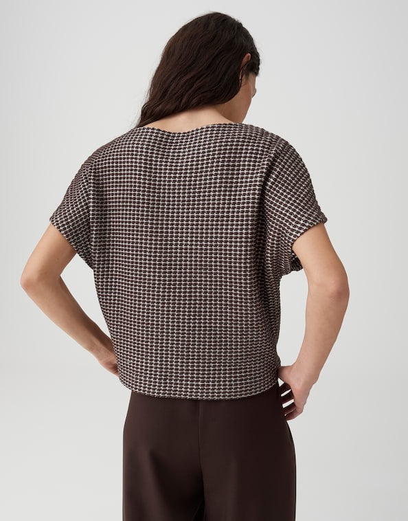 Opus Gutina 10601812983106 top k/m dames bruin dessin