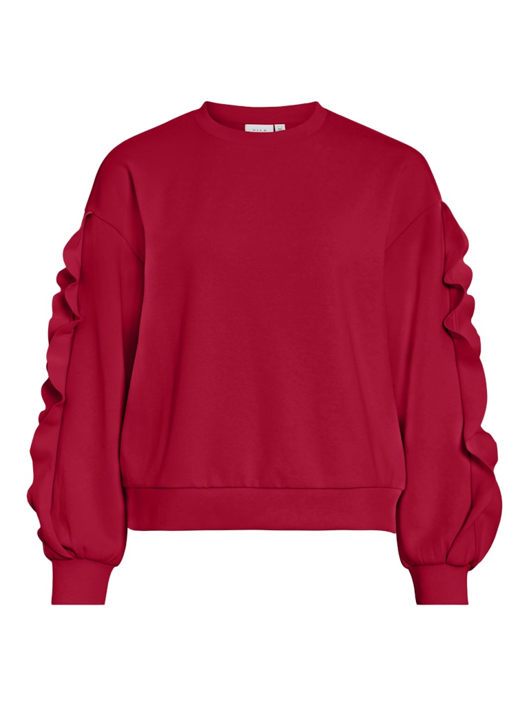 Vila 14111068 mentina sweater dames – rood