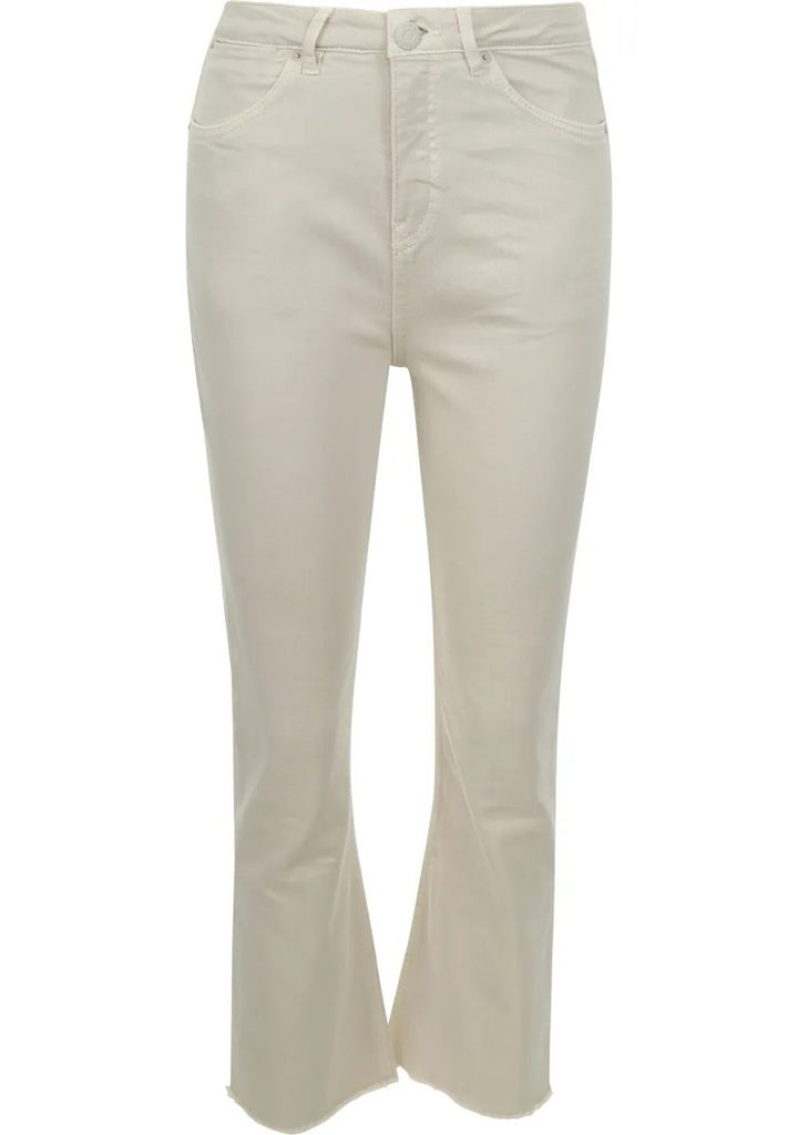 Opus eboni french 103904113311 jeans bootcut dames - Beige - L28