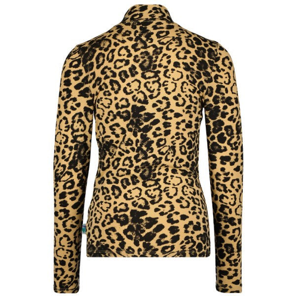 Raizzed Halley t-shirt l/m bruin dessin – meisjes