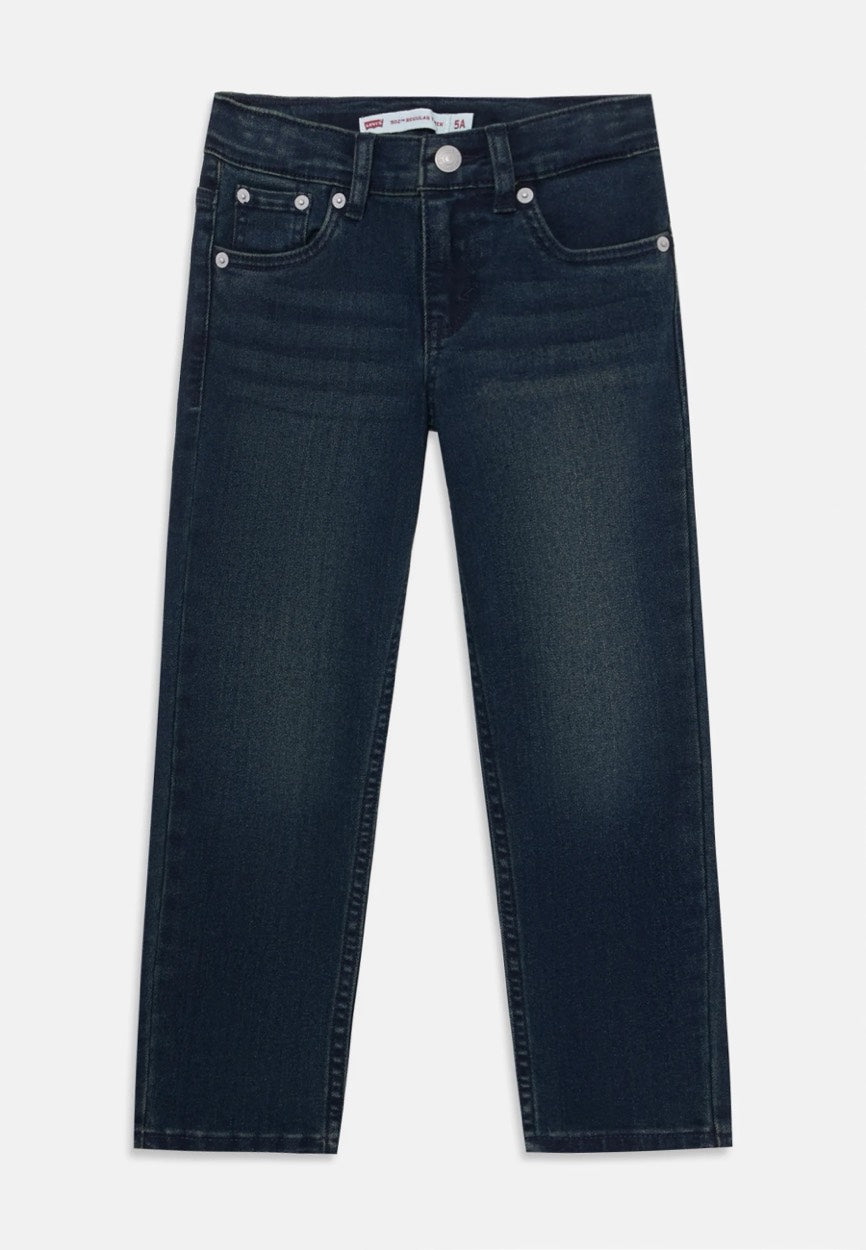 Levi's boys 502 regular tapered jeans – jongens - Black Denim