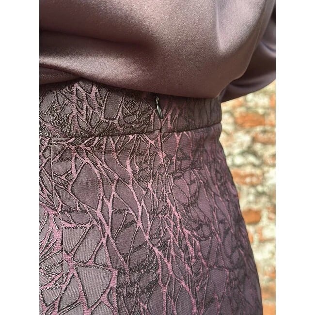 Elvira Casuals E5 26-042 Juliette korte rok aubergine
