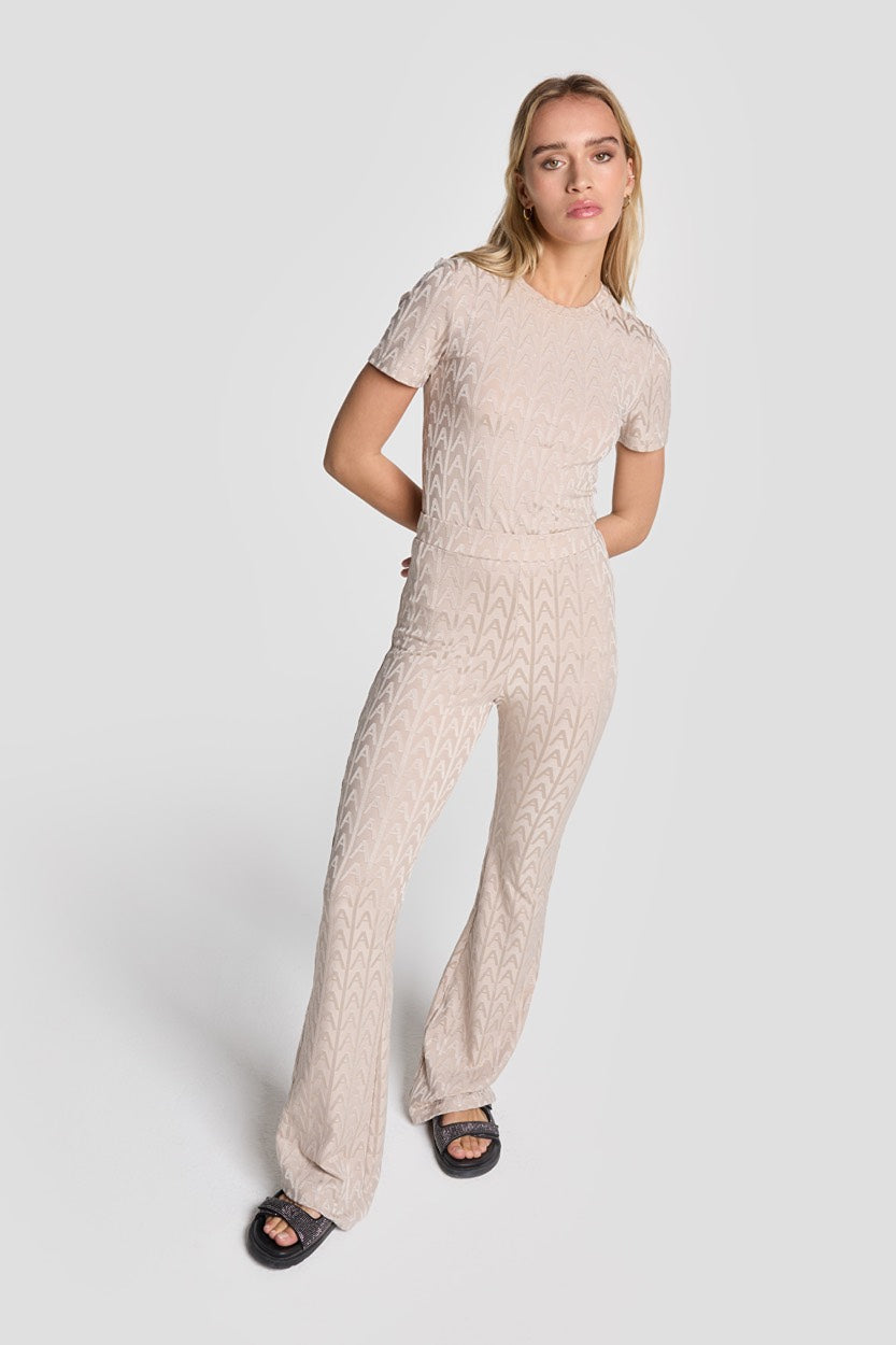 Alix the label lange broek taupe – dames