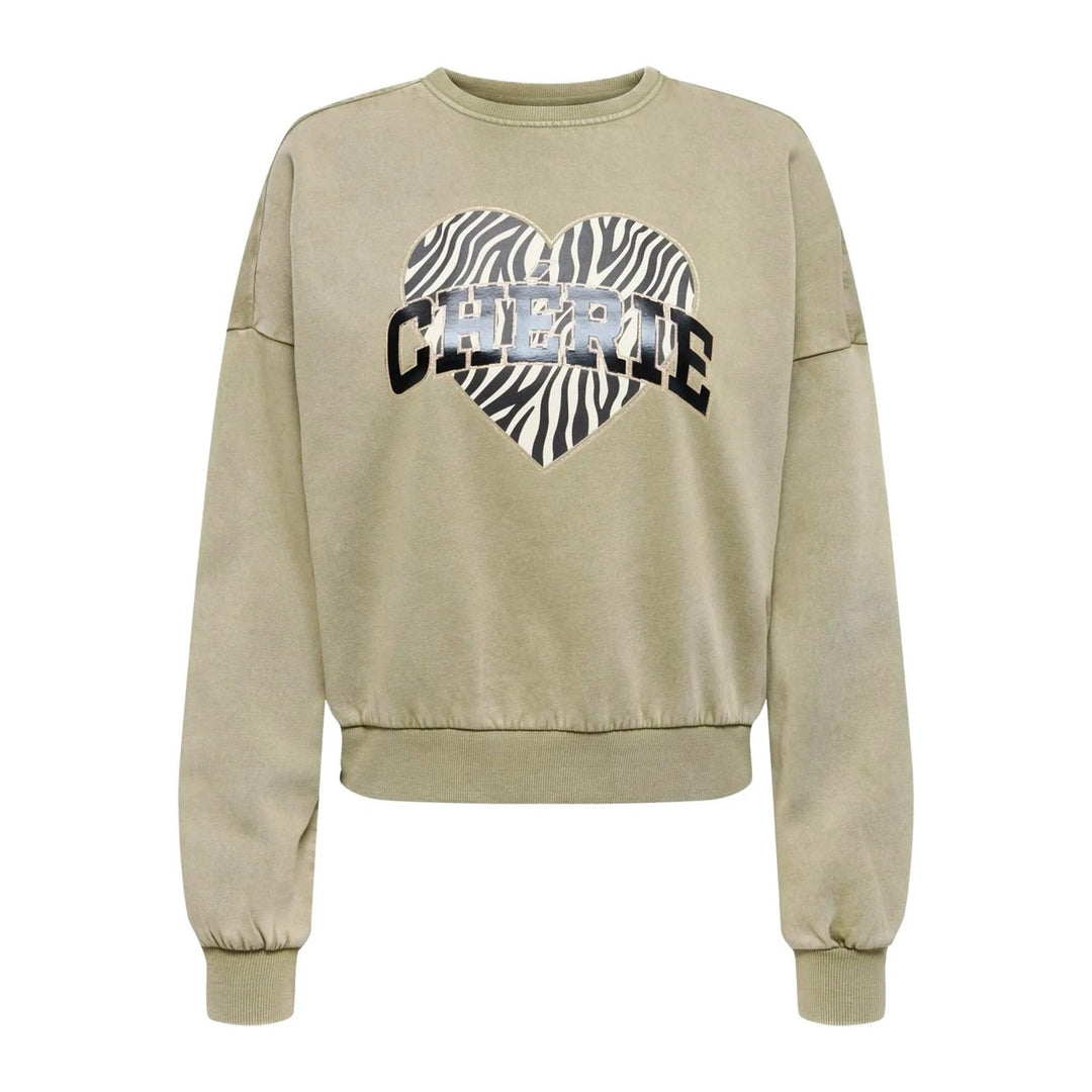 Only 15339833 Lauren sweater dames – olijf