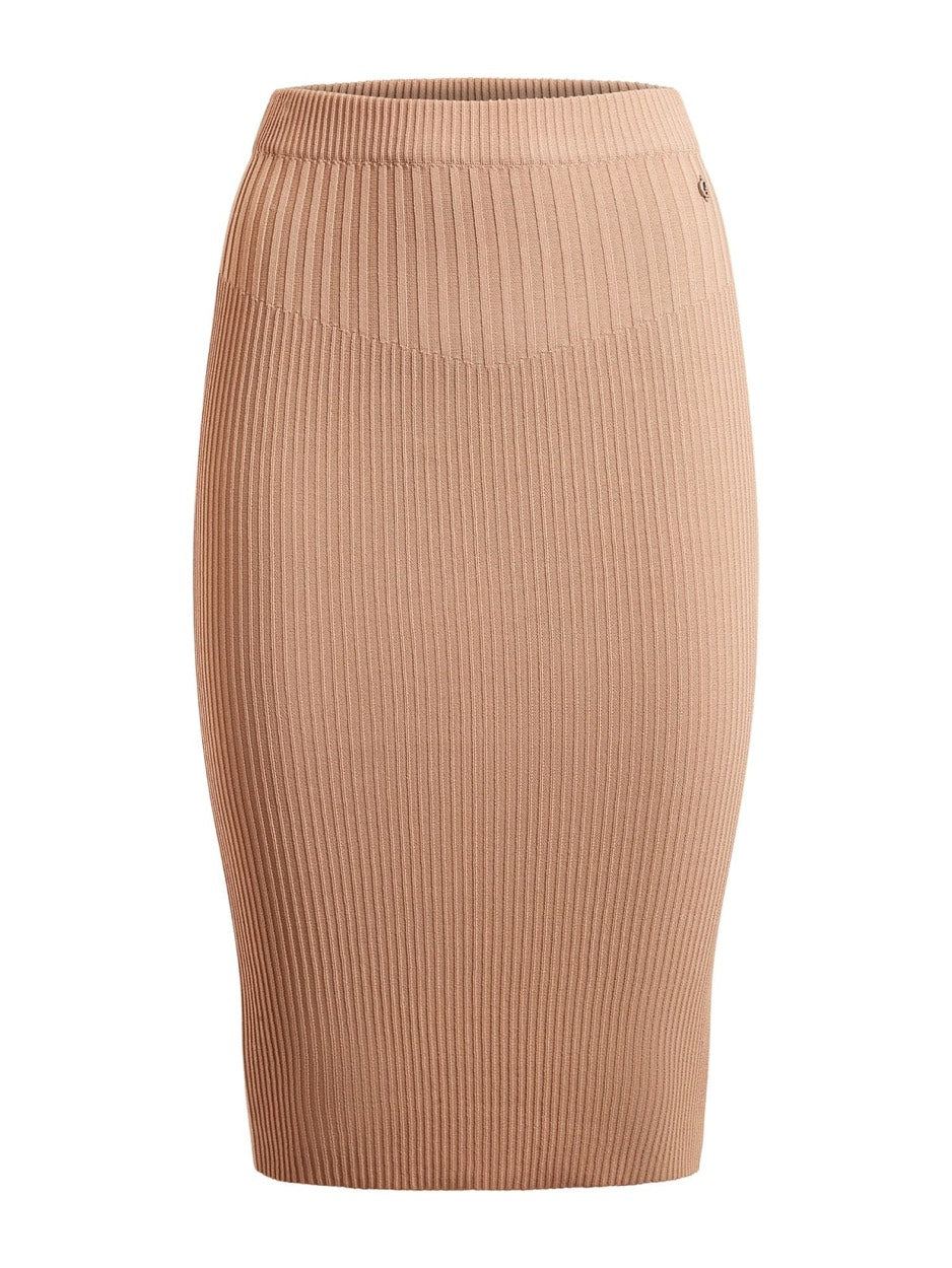 Guess dames midi rok beige