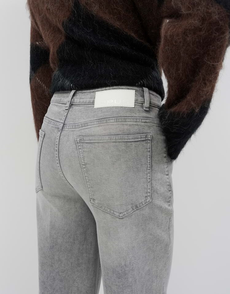 Opus Maxie 10624212945 jeans regular-straight fit grey denim - L28