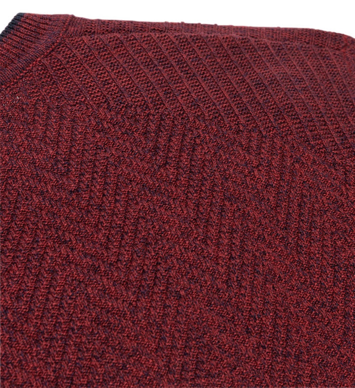 Lyle & Scott KN2110VC trui bordeaux – heren
