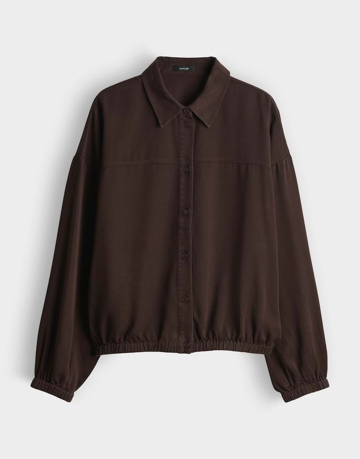 Opus blouse l/m dames bruin – Fynamo 1051659114106