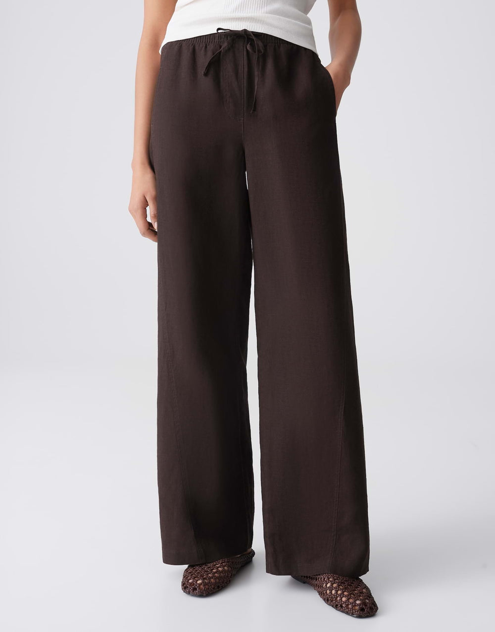 Opus Mileni resort lange broek bruin – dames