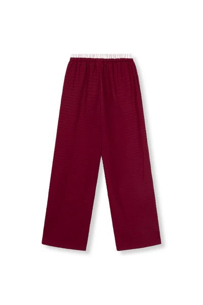 Refined department lange broek bordeaux – dames