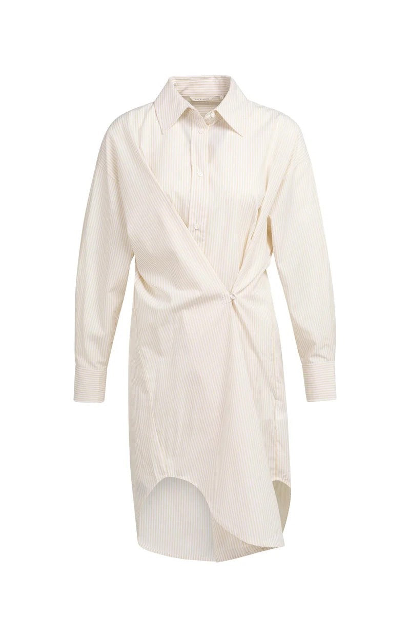 YAYA Women jurk kort zand dessin – dames