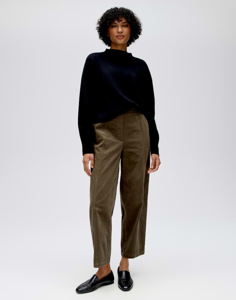 Opus Marou mod 10620511838106 lange broek taupe