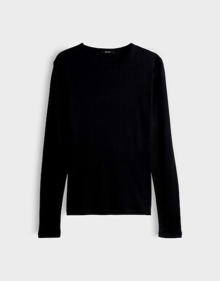 Opus Sherrie 1062489343100 t-shirt l/m zwart