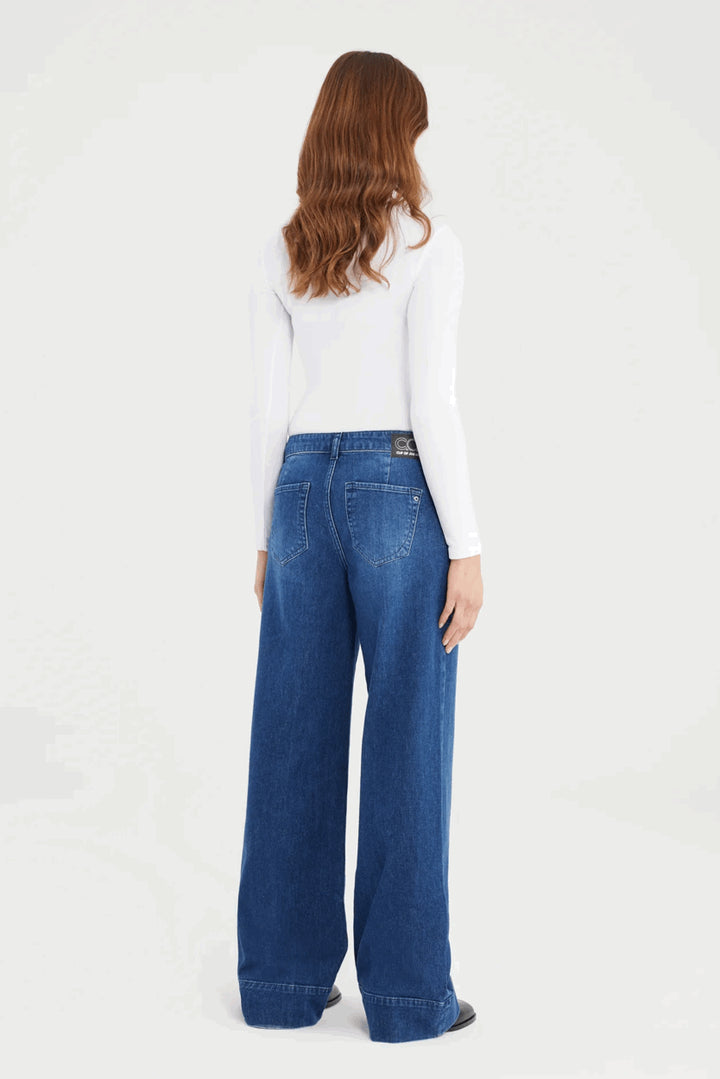 COJ Layla jeans loose fit dames – blue denim - L32