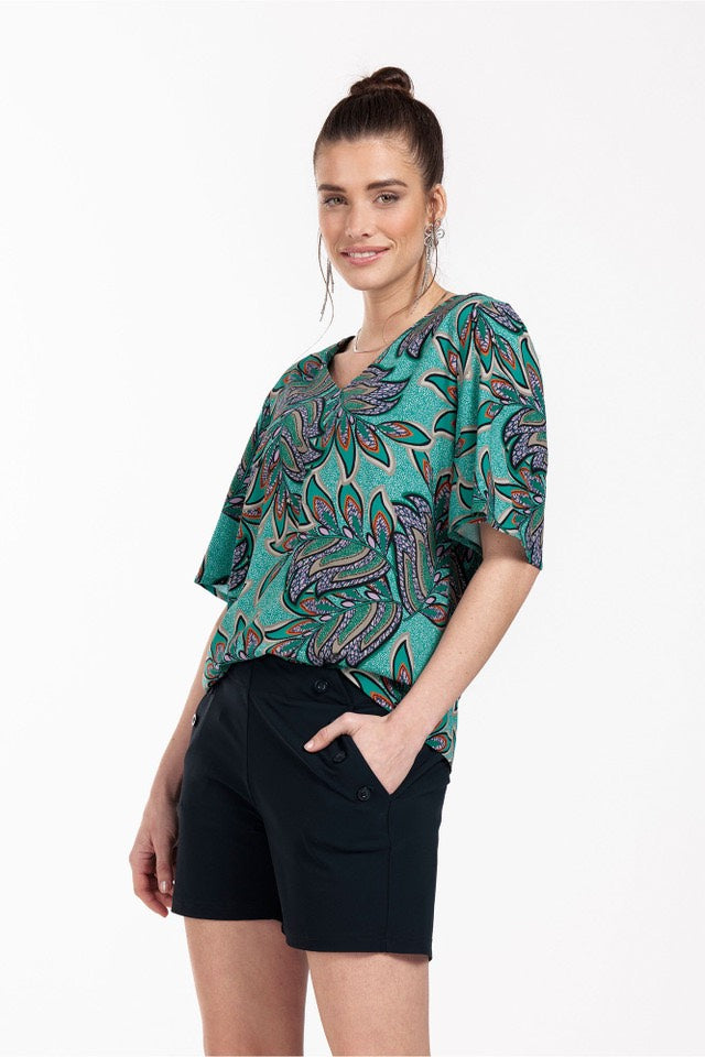 Studio Anneloes 09979 Lotti top – dames - Groen Dessin