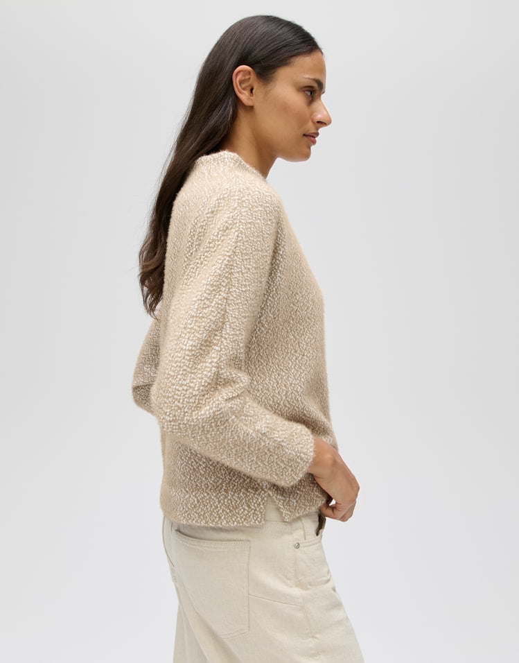 Opus Genuri 10638014600475 sweater dames licht bruin