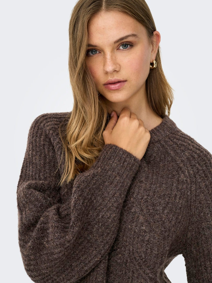 Only 15358569 Gila trui dames bruin – herfst/winter