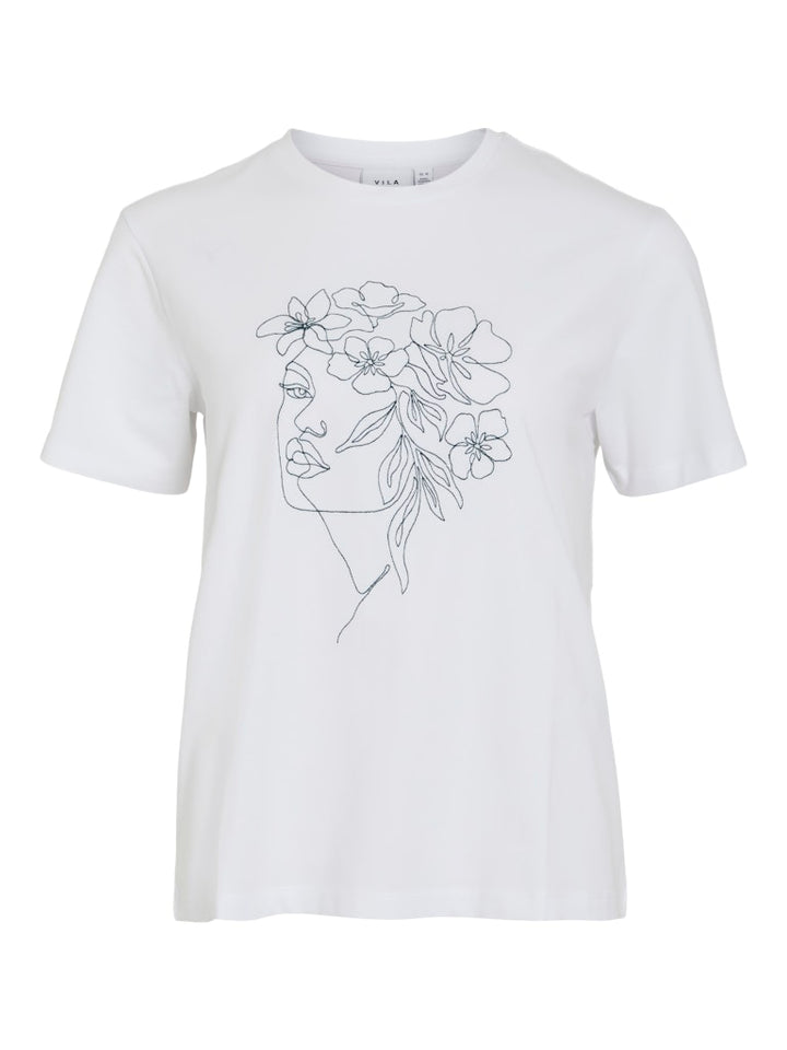 Vila VINORA S/S T-shirt wit – dames