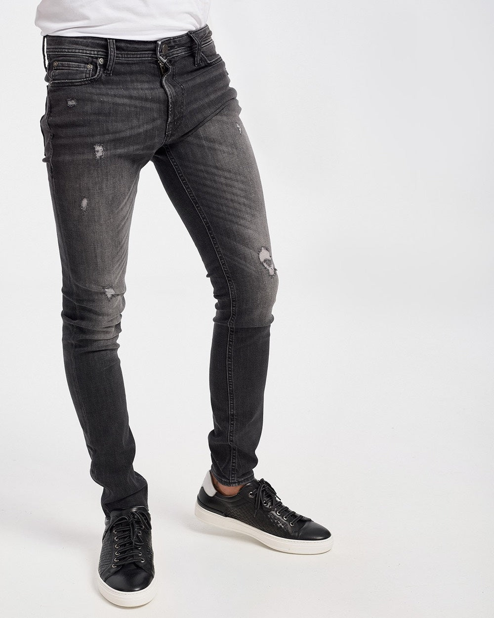 Jack & Jones skinny fit jeans zwart denim – heren - Black Denim - L34