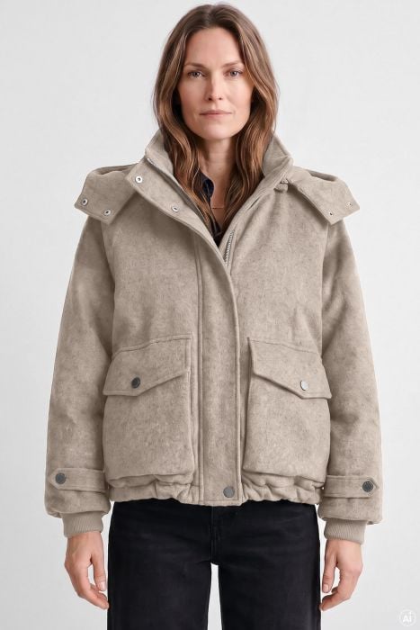 Covered Malu 2 winterjas zand – dames