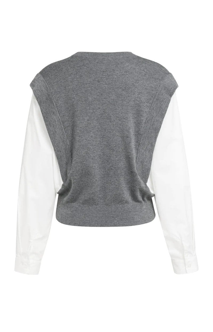 YAYA Women 01-000614-609 spencer dames grijs melee