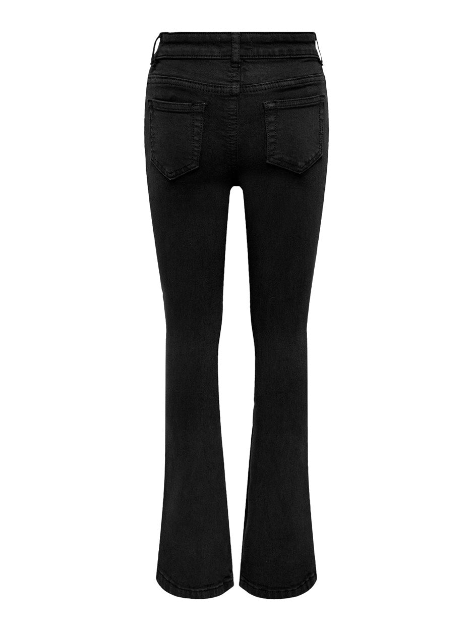 Kids Only 15313129 Hush jeans bootcut flare fit – meisjes - Black Denim