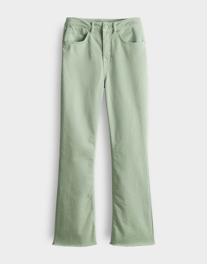 Opus eboni french bootcut flare fit jeans dames groen - L28