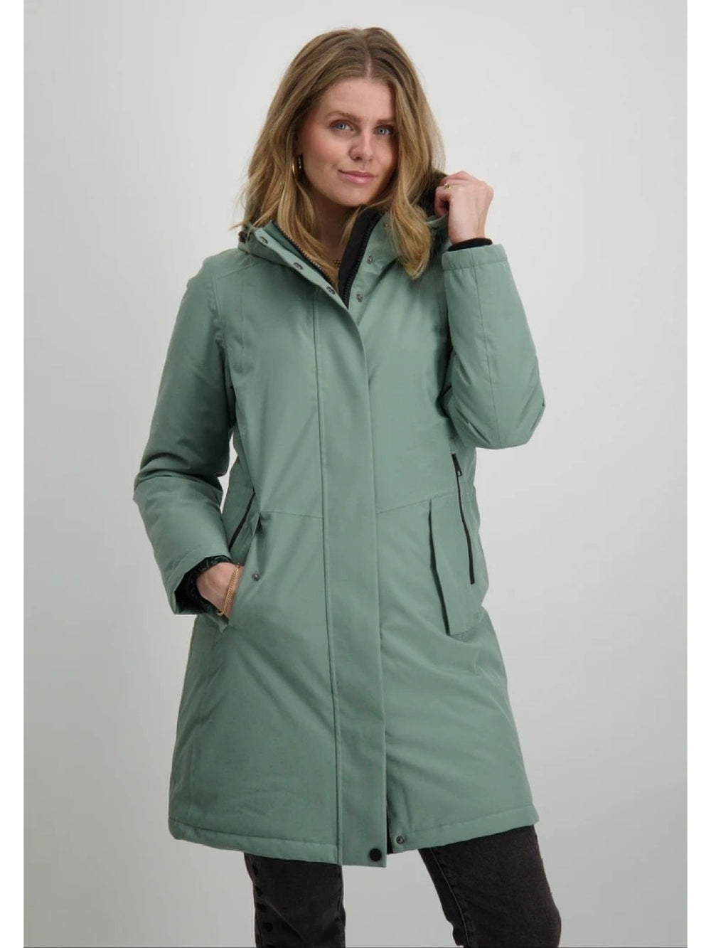 Covered L60359 Frida winterjas dames – lichtblauw