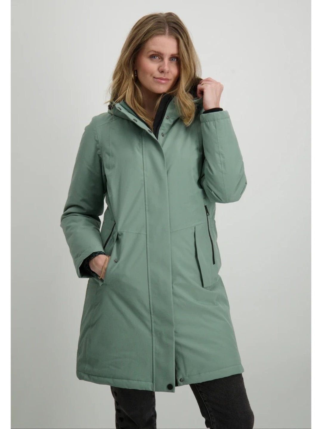 Covered L60359 Frida winterjas dames – lichtblauw