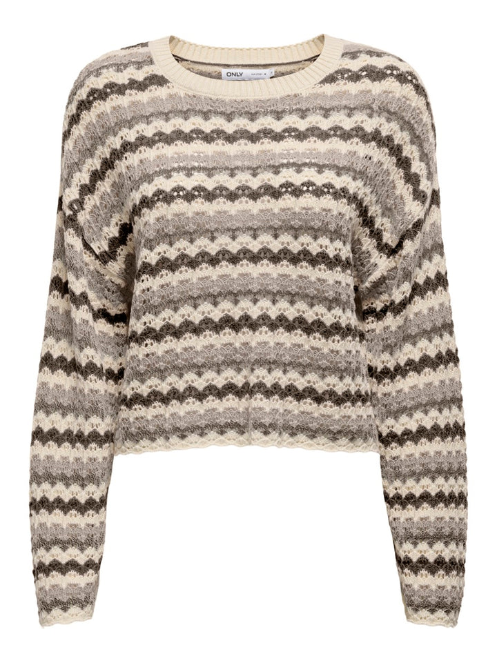 Only trui dames grijs dessin – Asa 15339609