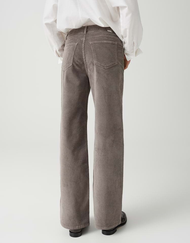 Opus Mivi 10607313362248 jeans low croth-baggy fit kaki - Taupe - L31