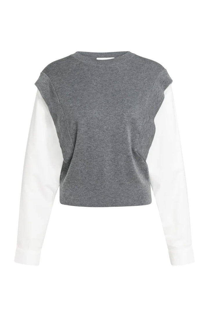 YAYA Women 01-000614-609 spencer dames grijs melee