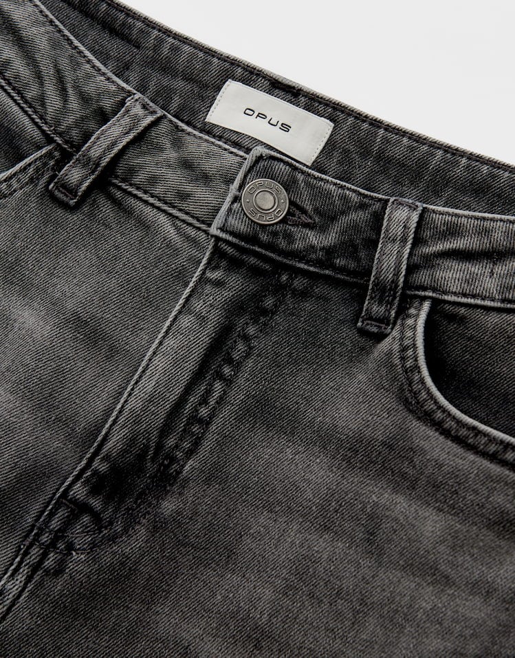 Opus Lolah motion 105393144601106 jeans loose fit grey denim - L28