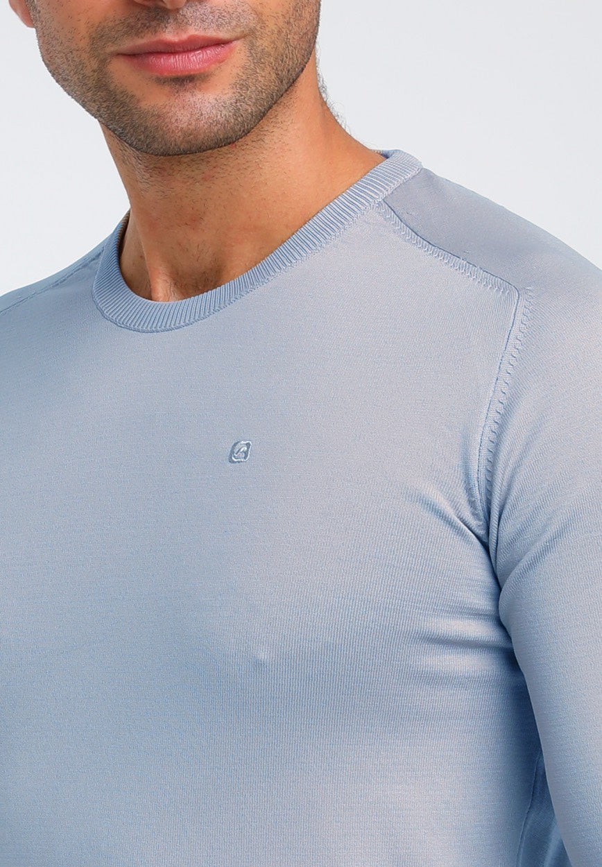 Gabbiano men 614570 trui heren lichtblauw