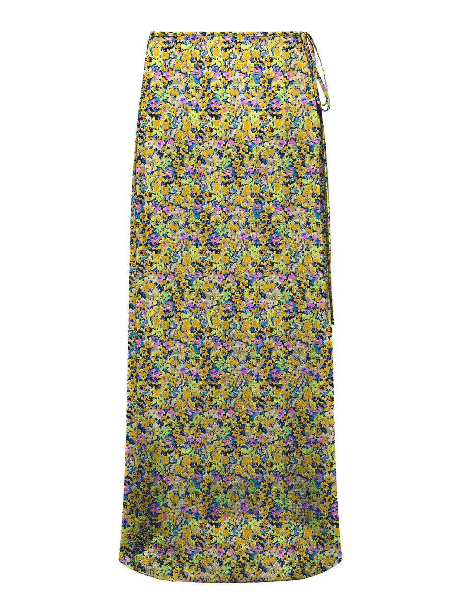 Only Nova maxi rok geel dessin – dames