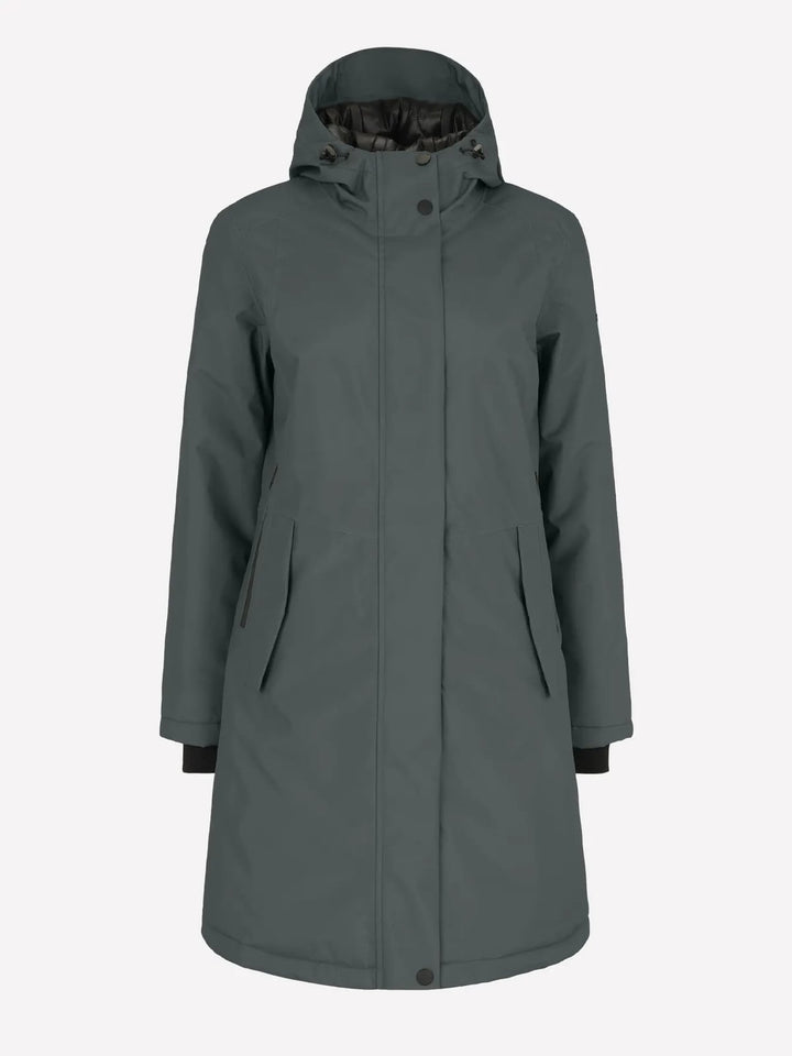 Covered L60359 Frida winterjas dames groen