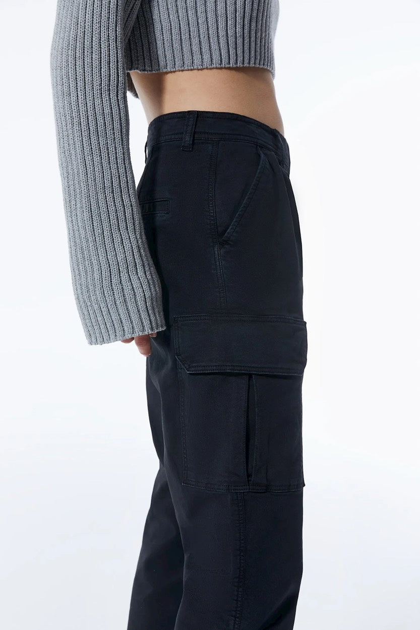 COJ Daphne jeans regular-straight fit zwart – dames - Black Denim