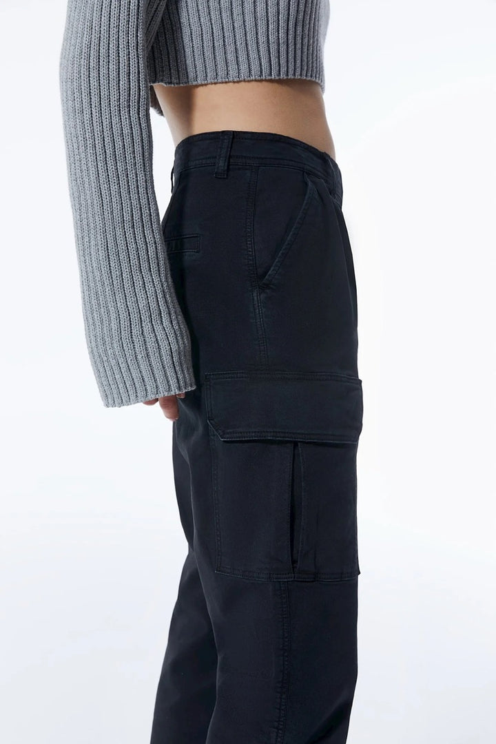 COJ Daphne jeans regular-straight fit zwart – dames - Black Denim