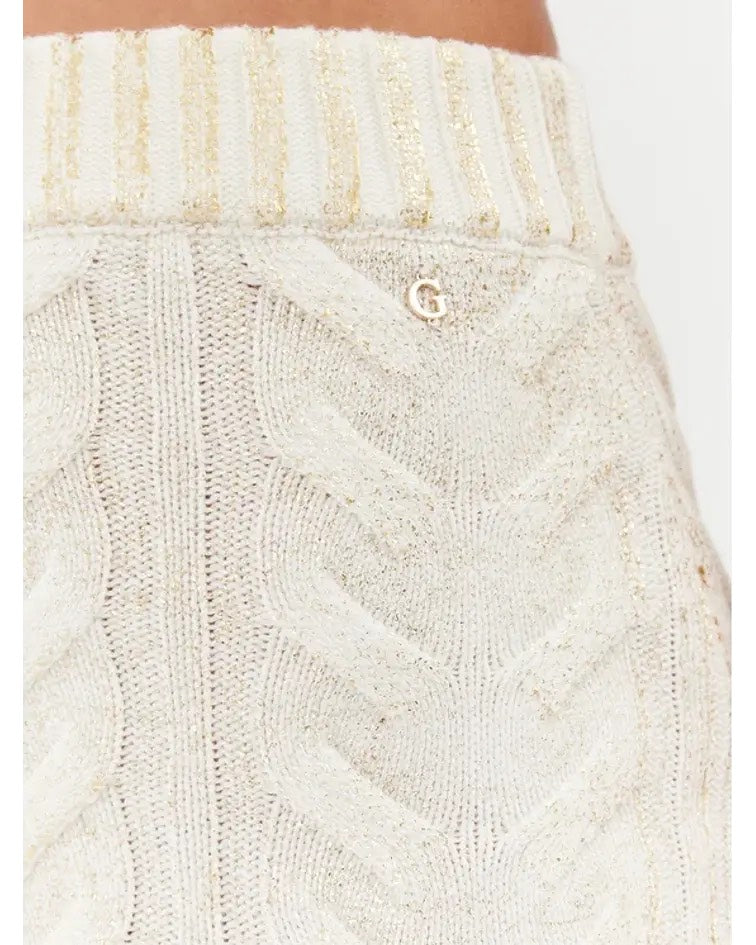 Guess dames midi rok off-white – dames