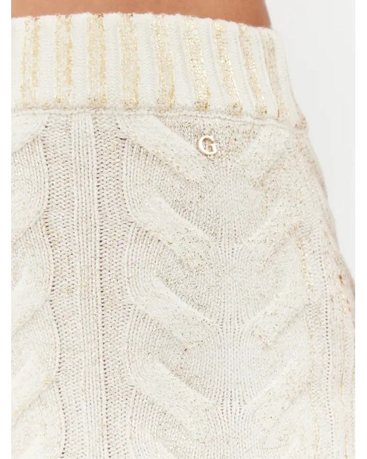 Guess dames midi rok off-white – dames