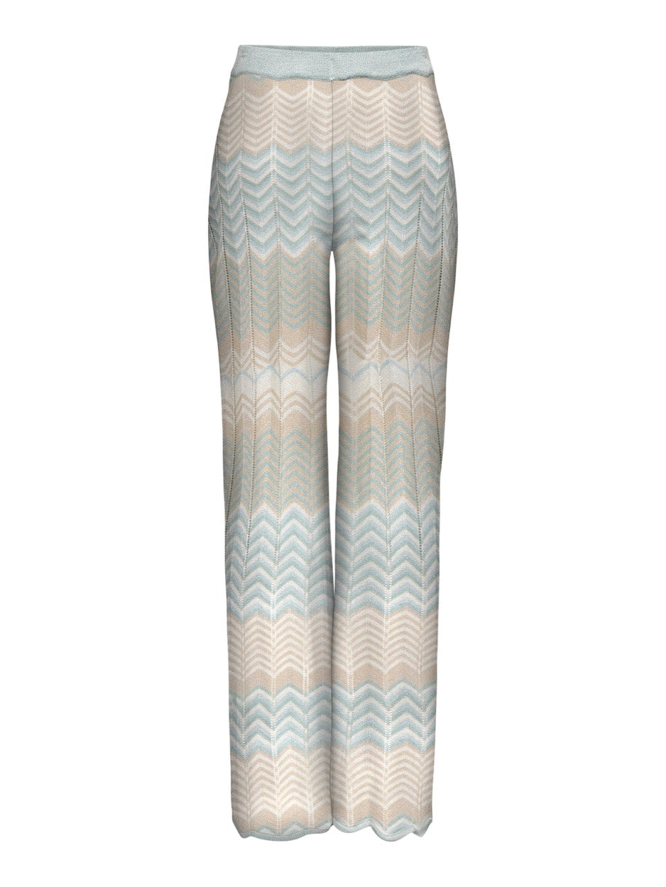 Only Alvira lange broek dames blauw dessin